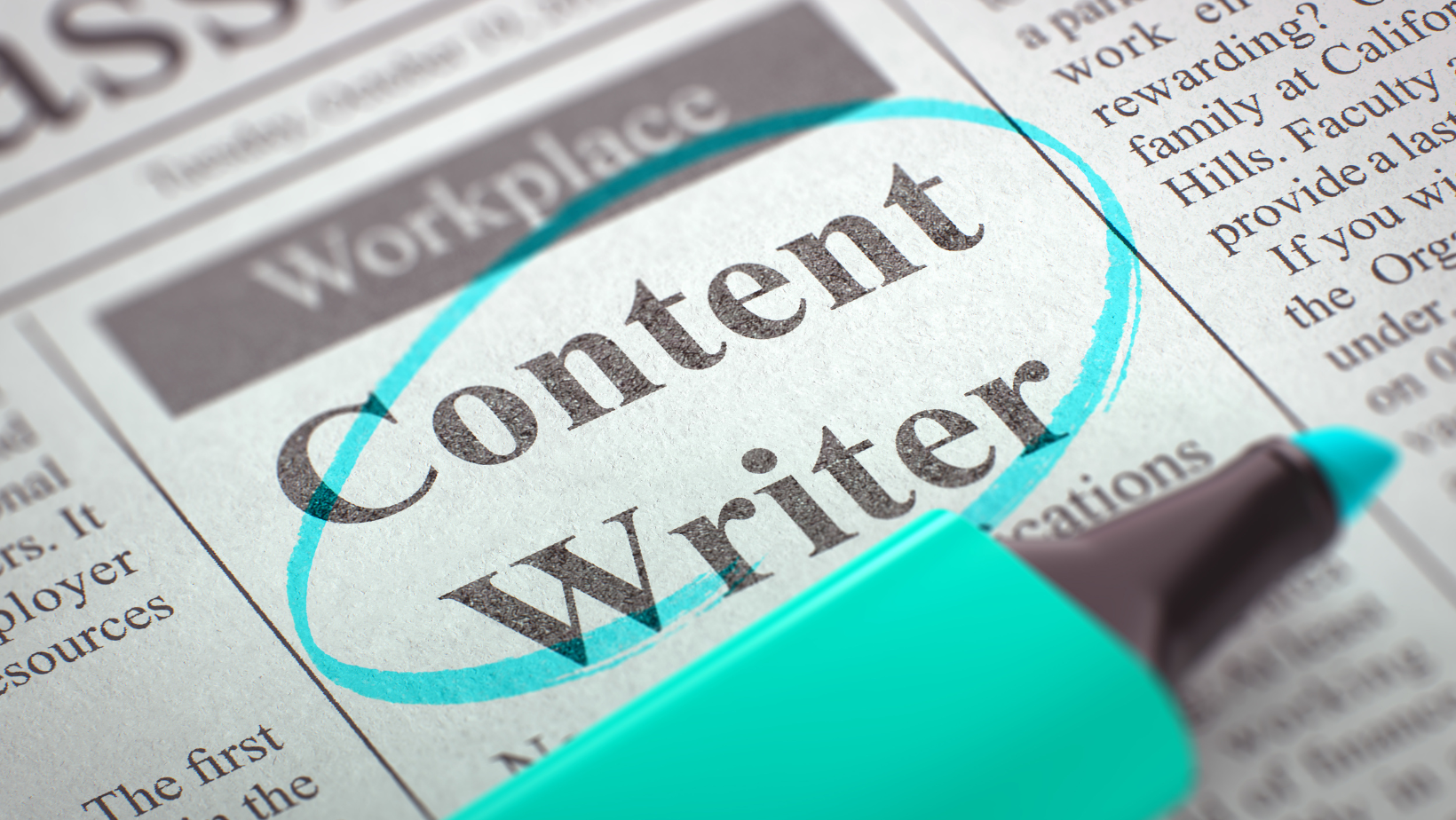 content writer job description